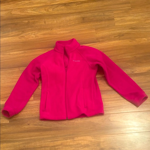 Columbia Girl’s Pink Fleece Jacket - Picture 1 of 4